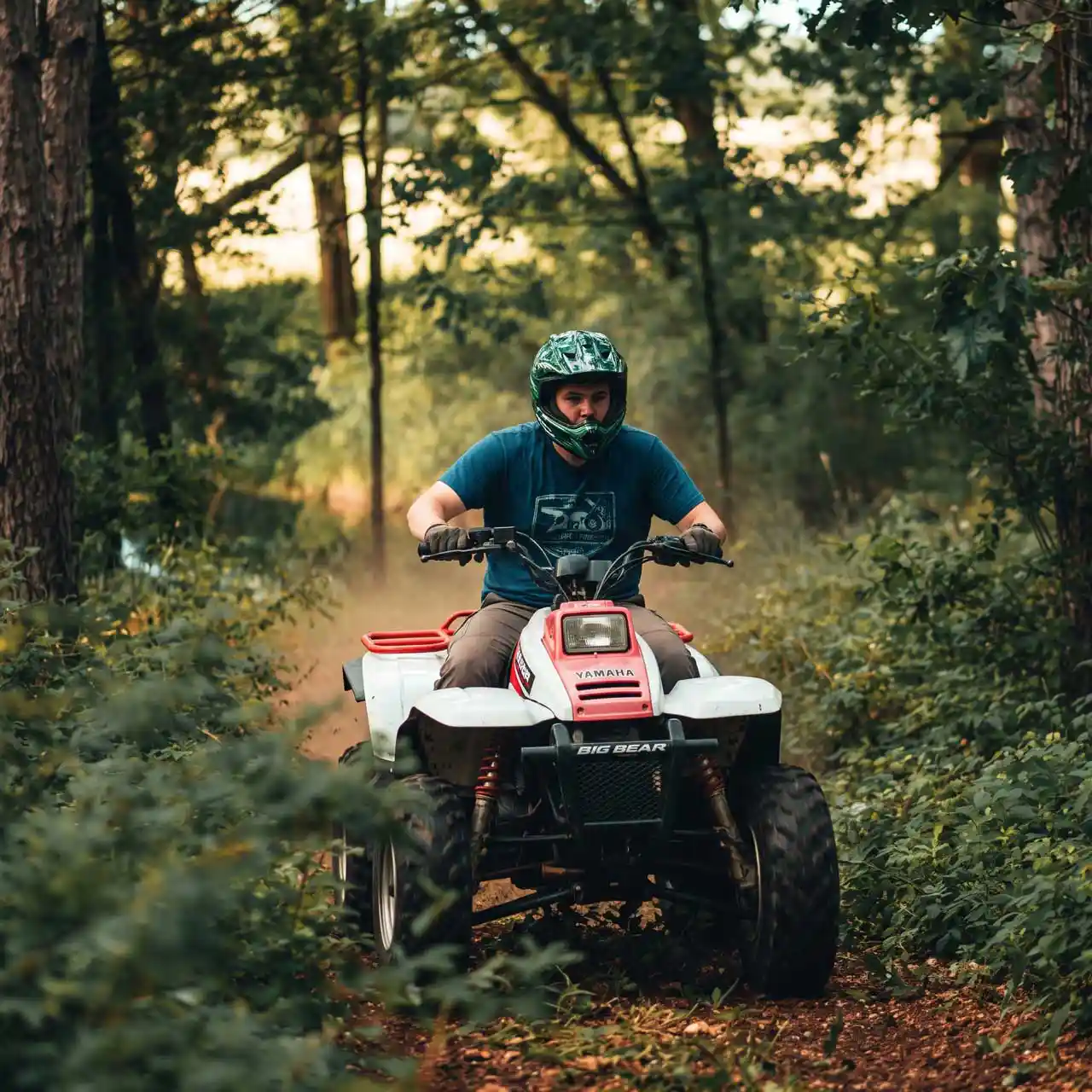 ATV riding on ranch trails